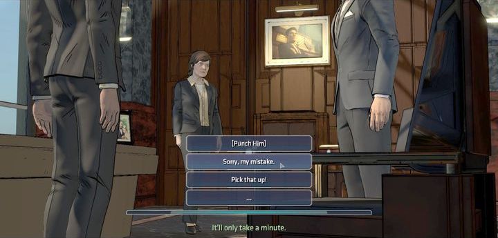 The second important choice is connected to the events of chapter four - Important Choices in Episode 3: New World Order - Episode 3: New World Order - Batman: The Telltale Games Series Game Guide