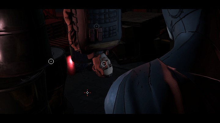 At this point, you can choose the way to make the mercenary talk - Chapter 4 - Worlds Greatest Detective | Walkthrough - Episode 1: Realm of Shadows - Batman: The Telltale Games Series Game Guide