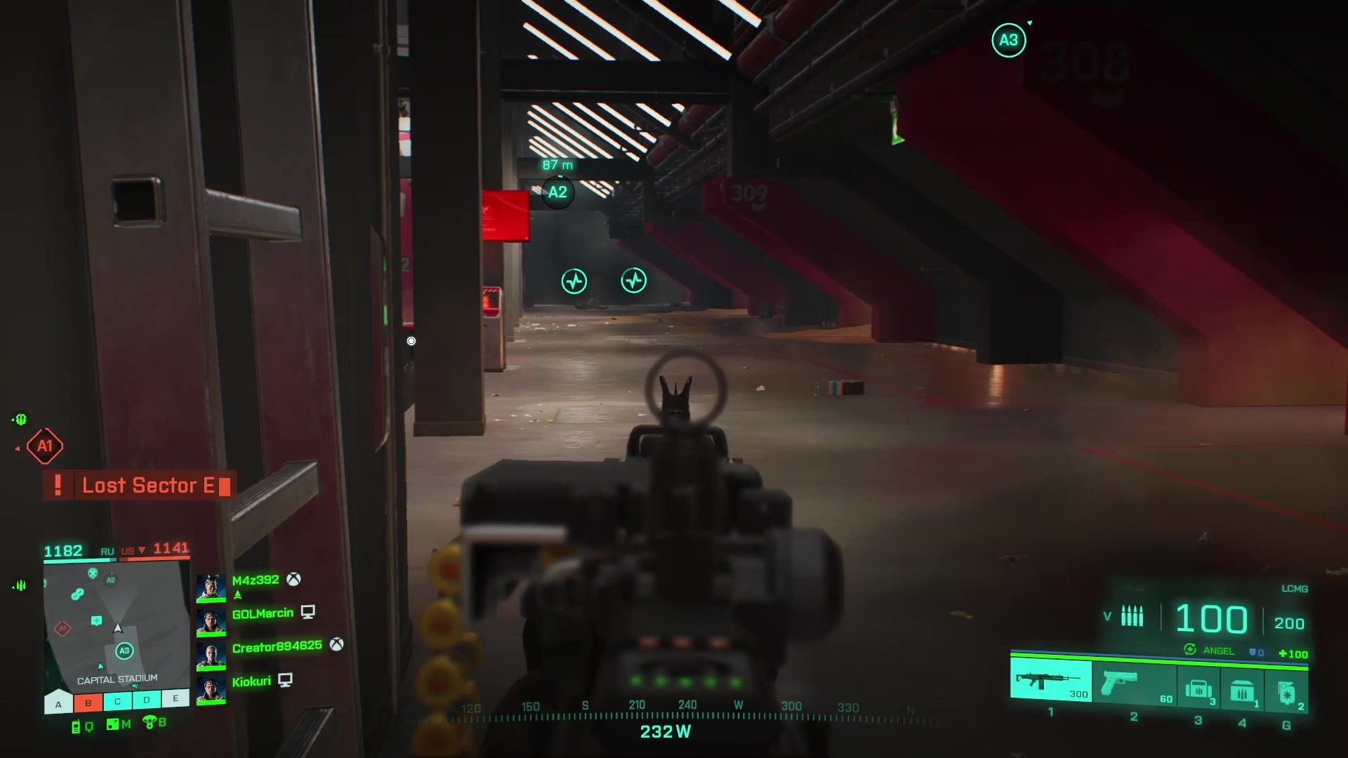 Point E, on the other hand, is near the skyscrapers - Battlefield 2042: Hourglass - map characteristics - Maps - Battlefield 2042 Guide