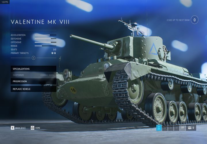 Valentine MK VIII is available from the start - Allies Tanks in Battlefield 5 - Allies - Battlefield V Guide