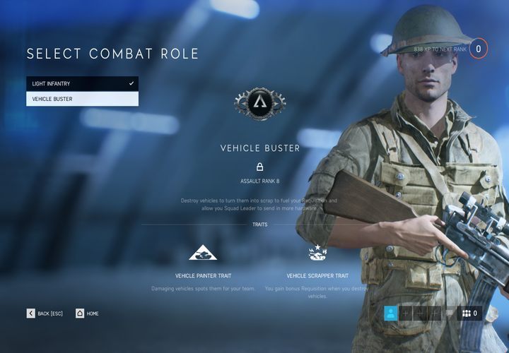 Vehicle Buster combat role features two traits - vehicle painter and vehicle scrapper. - Assault Class in Battlefield 5 - Character classes - Battlefield V Guide