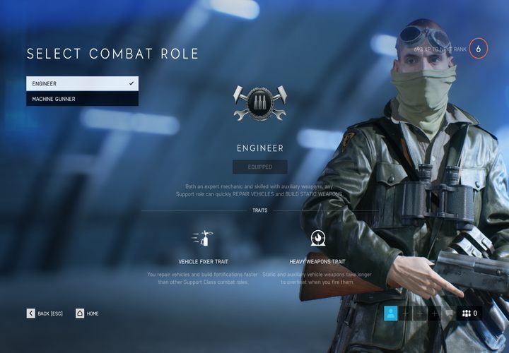 Engineer combat role features two traits - vehicle fixer and heavy weapons. - Support Class in Battlefield 5 - Character classes - Battlefield V Guide