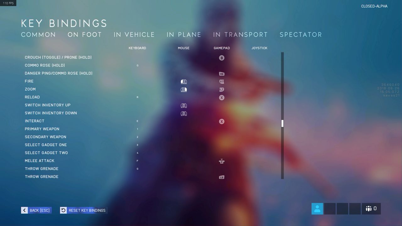 1 - Controls for Battlefield 5 - Appendix - Battlefield V Guide