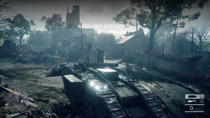 Further in the mission you must keep fighting the enemy infantry and cannons - Through Mud and Bloods | Walkthrough - Walkthrough - Battlefield 1 Game Guide