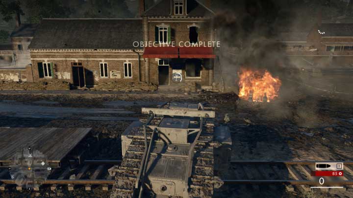 In the city you can be aggressive until the enemy tank columns will start coming from far away - Through Mud and Bloods | Walkthrough - Walkthrough - Battlefield 1 Game Guide