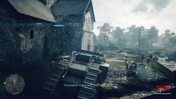 The second field manual can be found in the church after you destroy the artillery - Through Mud and Blood | Field Manuals - Field Manuals - Battlefield 1 Game Guide