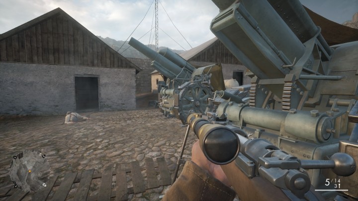 Another manual is hidden in the building on the left side form the artillery - The Runner | Field Manuals - Field Manuals - Battlefield 1 Game Guide