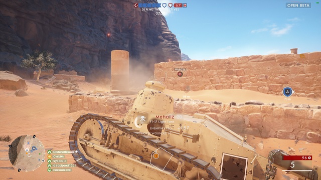 The light tank has the weakest armour on its back, where the engine is - Tank variants and the best versions - Grenades, Tanks and Planes - Battlefield 1 Game Guide