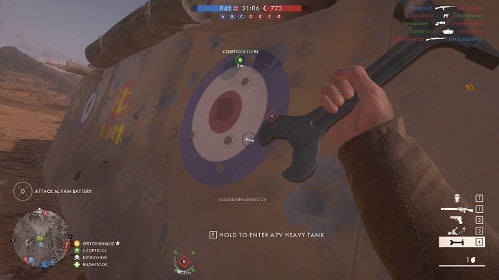 Repair tool is a very useful gadget - Support class - Character classes - Battlefield 1 Game Guide