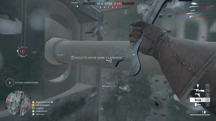 If you are the gunner in a tank, remember to take the repair tool with you - Support class - Character classes - Battlefield 1 Game Guide