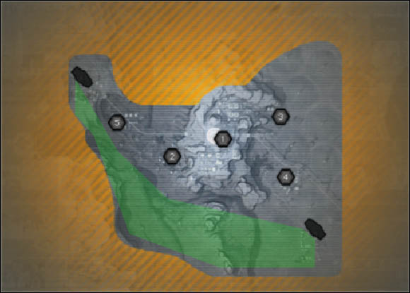 Silos are placed in the same directions as flags in Conquest mode - Shuhia Taiba - Maps' analyse - Battlefield 2142 - Game Guide and Walkthrough