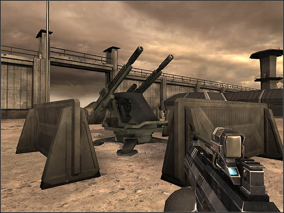 Rosch Kz-27 is a double-barreled anti-aircraft stationary cannon - Rosch Kz-27 - Stationary weapons - Battlefield 2142 - Game Guide and Walkthrough