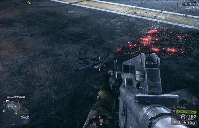 Opposite the plane that you picked up the Rebel dog tag you will notice flames and a pile of rubble - 7 - Suez (weapons) - Hidden dog tags and weapons - Battlefield 4 - Game Guide and Walkthrough