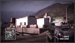 And the last gold crate here is in the helicopter refueling base - Air Force One - Gold crates - Battlefield: Bad Company - Game Guide and Walkthrough