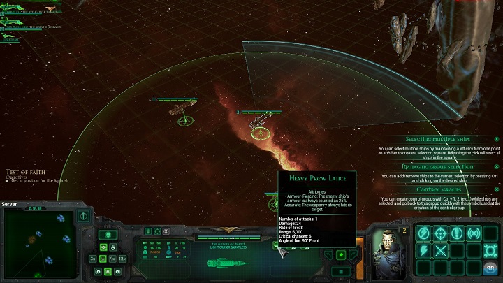 After hovering your mouse over a weapons icon, its range will be displayed for a given ship. - Combat - General tips - Battlefleet Gothic: Armada - Game Guide and Walkthrough