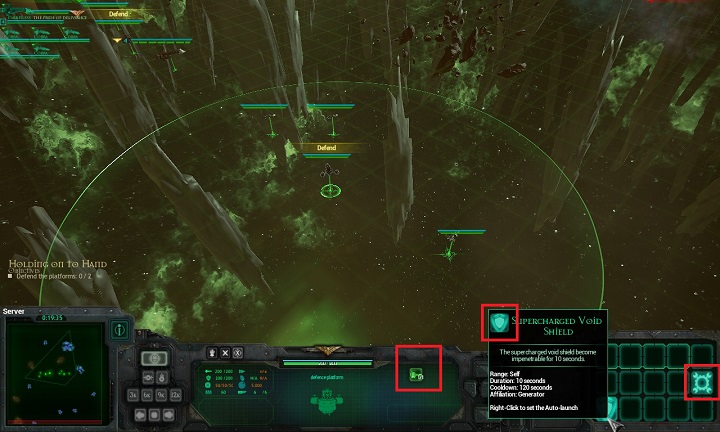 The stations have been fitted with small turrets that will not damage the bigger of the ships, but they do well against support units - Chapter I - The Hand of Darkness - Campaign - Battlefleet Gothic: Armada - Game Guide and Walkthrough