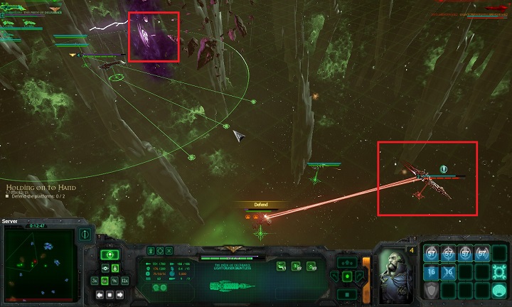 The best way to deal with the situation is to deploy two of your ships halfway between the two stations - Chapter I - The Hand of Darkness - Campaign - Battlefleet Gothic: Armada - Game Guide and Walkthrough