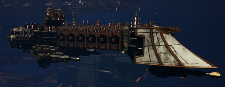 Imperial ships are distinguishable by white bows and Eagle figurehead. - Imperial Navy - Units - Battlefleet Gothic: Armada - Game Guide and Walkthrough