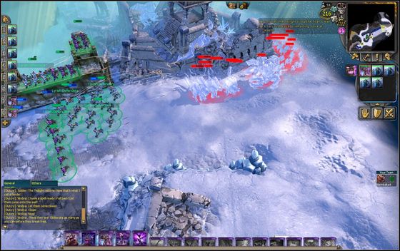 After a couple of smaller attacks, a big force of enemies will arrive but Skylord Viridya, who gives you orders, will freeze them for a long time - long enough for you to kill nearly all of them - Example scenarios - The Soultree - part 1 - Example scenarios - BattleForge - Game Guide and Walkthrough