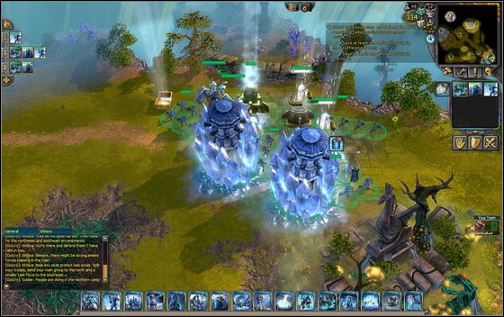 At the same time the other team has reached the southern camp which is defending against the enemy - Example scenarios - Defending Hope - part 1 - Example scenarios - BattleForge - Game Guide and Walkthrough