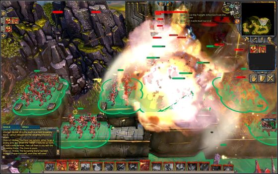 Send a squad of archers to each of the three spots for Power Wells visible on the map and build them - Example scenarios - Encounters with Twilight - part 2 - Example scenarios - BattleForge - Game Guide and Walkthrough