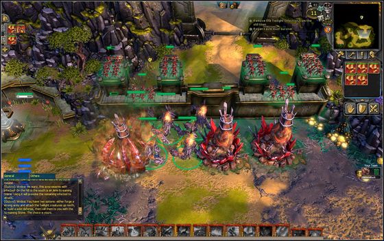 After a while, the enemies appear - Example scenarios - Encounters with Twilight - part 2 - Example scenarios - BattleForge - Game Guide and Walkthrough