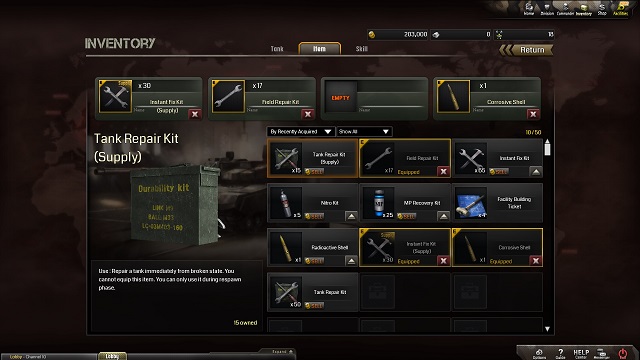 All the things we have. - Tank development, inventory and skills - Players profile and its development - Battleline: Steel Warfare - Game Guide and Walkthrough