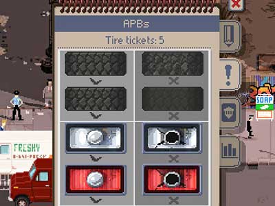 Tires and headlights - Tickets and interventions | Gameplay basics - Gameplay basics - Beat Cop Game Guide