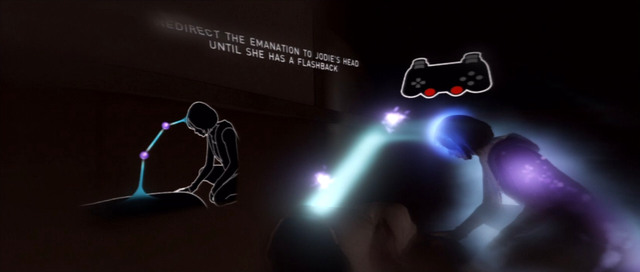 Jodie can drain the dead for their memories - Game Guide - Controls, combat and Aidens powers | Beyond - Appendix - Beyond Two Souls Guide