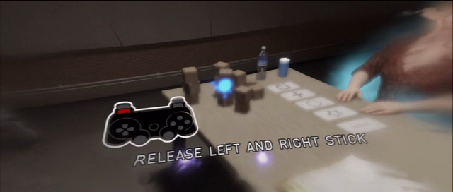 By tipping the bricks you will learn Aidens basic ability. - The Experiment | Beyond Walkthrough - Walkthrough - Beyond Two Souls Guide