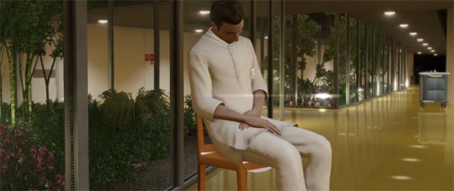 By knocking the chairs over, you will wake the sleeping physician - Old Friends / Norah | Beyond - Walkthrough - Beyond Two Souls Guide