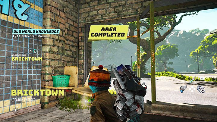 The game constantly updates the list of things to discover, and will also let you know when you have explored 100% of a given location - Biomutant: 100% Location completion - how to get? - Exploration - Biomutant Guide