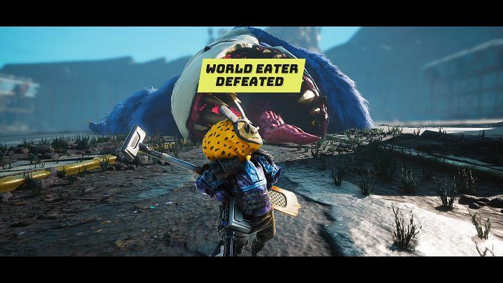 Once the heart of Jumbo Puff is destroyed, the creature will drop dead and the fight with the first boss of Biomutant will be over - Biomutant: Jumbo Puff - how to beat? - Bosses - Biomutant Guide