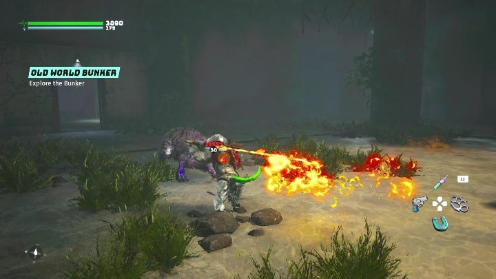 There are several enemies in the bunker and you need to kill them in order to progress - Biomutant: The Oxygen Pingdish - walkthrough - Pingdishes - Biomutant Guide