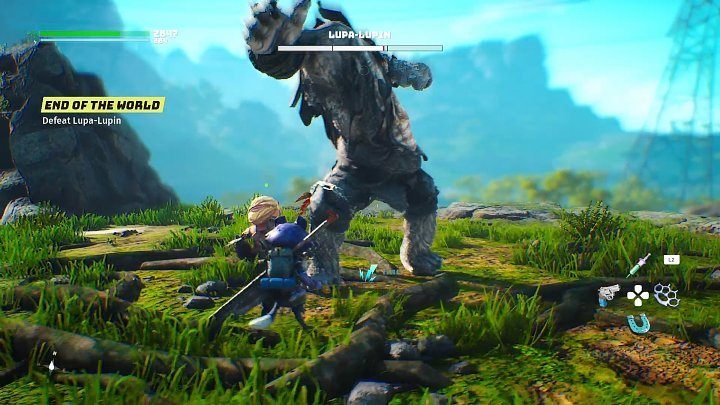 When you drain the first part of Lupa-Lupin's health bar, the Sifu of the allied tribe will intervene in the fight - Biomutant: Lupa-Lupin, the final boss - how to defeat? - Bosses - Biomutant Guide