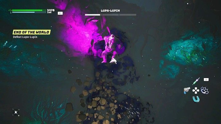 In the final stage of the fight with Lupa-Lupin, you must watch out for one new skill, which is the jump attack - Biomutant: Lupa-Lupin, the final boss - how to defeat? - Bosses - Biomutant Guide