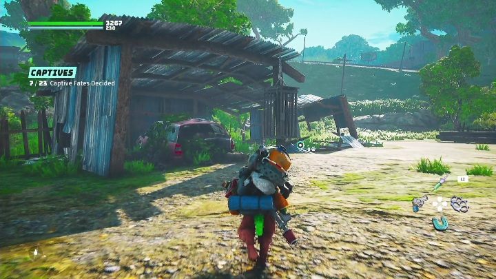 You will come across the eighth captive in the enemy camp, Leftovers 6E - Biomutant: Captives - walkthrough - Exploration - Biomutant Guide