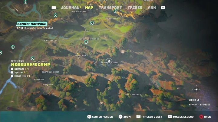 Location: Mossurk's Camp - Biomutant: Captives - walkthrough - Exploration - Biomutant Guide