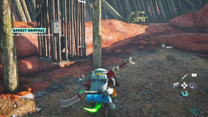 You will come across another prisoner at the Mossurk's Camp - Biomutant: Captives - walkthrough - Exploration - Biomutant Guide