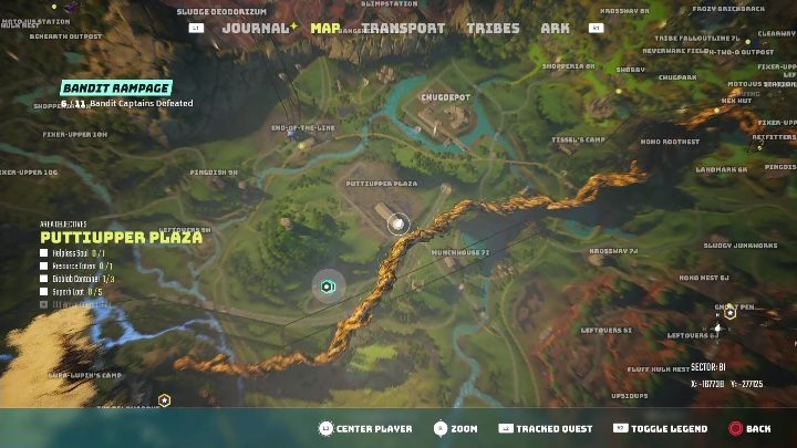 Location: Puttiupper Plaza - Biomutant: Captives - walkthrough - Exploration - Biomutant Guide