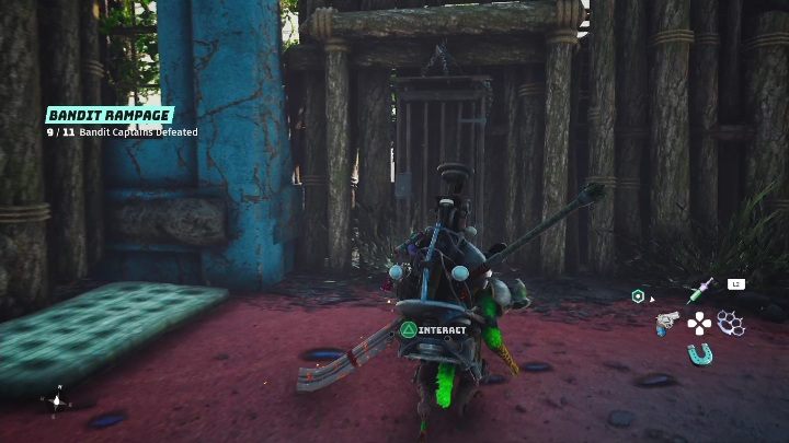 You will find the cage with the prisoner in a small wooden room on the left, right next to the mattress - Biomutant: Captives - walkthrough - Exploration - Biomutant Guide