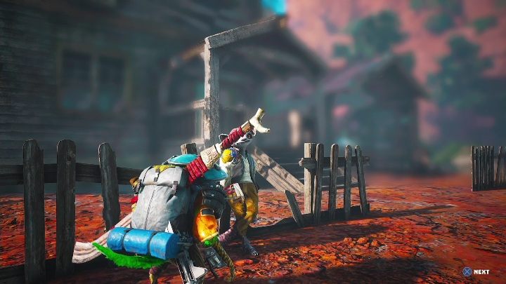 How to start: Talk to the man working by the fence in Leftovers 6I - Biomutant: Greasy Queasy - walkthrough - NPC quests - Biomutant Guide