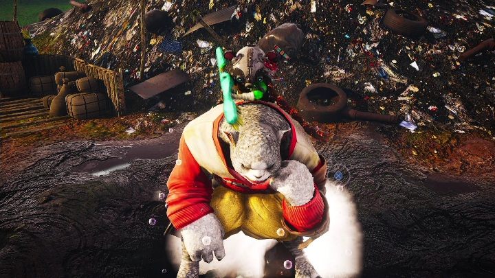 Pick up the brush and go to the quest giver - Biomutant: Greasy Queasy - walkthrough - NPC quests - Biomutant Guide