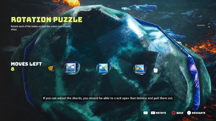 Once you reach it, you must solve the puzzle to get a piece of it - Biomutant: Nova - walkthrough - NPC quests - Biomutant Guide