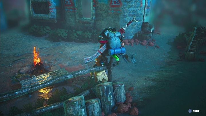 How to start: Talk to the man standing by the campfire in Bumlidof - Biomutant: The Monsterous Fluff Hulk - walkthrough - NPC quests - Biomutant Guide
