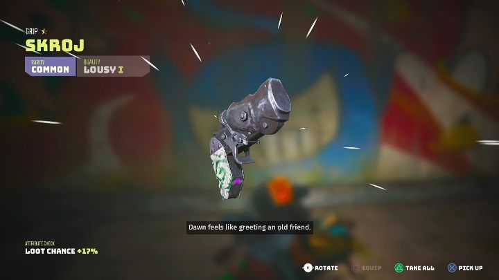 Right next to the painted wall, will lie a light blue backpack - Biomutant: Scorpions - walkthrough - NPC quests - Biomutant Guide