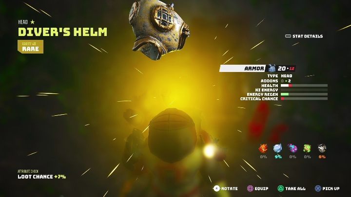 Collecting the Diver's Helm will complete this quest - Biomutant: Gulp - walkthrough - NPC quests - Biomutant Guide