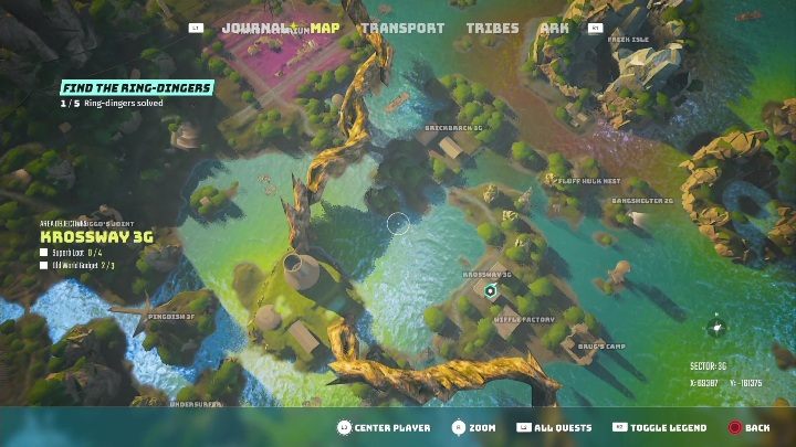 Location: Krossway 3G - Biomutant: Find the Ring-dinger - walkthrough - NPC quests - Biomutant Guide