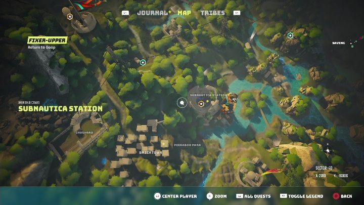 Location: In the building, at the Subnautica Station - Biomutant: Googlide Wreckboxes - walkthrough - Exploration - Biomutant Guide