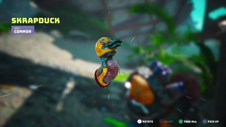 Opening the chest will give you access to Dragtail and Skrapduck - Biomutant: Googlide Wreckboxes - walkthrough - Exploration - Biomutant Guide